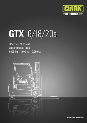 Carretillas elevadoras eléctricas Clark GTX20 s
