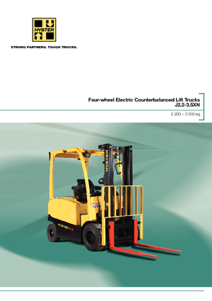 Carretillas elevadoras eléctricas Hyster J3.0XN