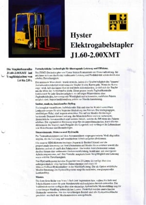 Carretillas elevadoras eléctricas Hyster J 1.60 XMT