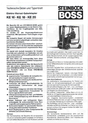 Carretillas elevadoras eléctricas Steinbock KE 16-50