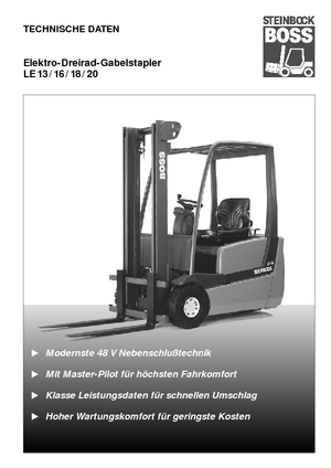 Carretillas elevadoras eléctricas Steinbock LE 16-55
