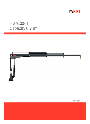 Grúas  de carga eléctricas Hiab 008 T-0 ELT