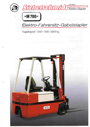 Carretillas elevadoras eléctricas Sichelschmidt M 712 ASM