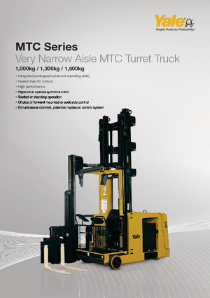 Carretillas elevadoras de carga lateral eléctricas Yale MTC13