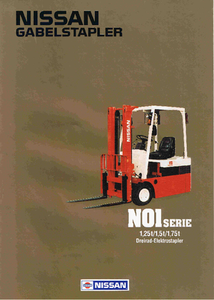 Carretillas elevadoras eléctricas Nissan N 01 L 15 U