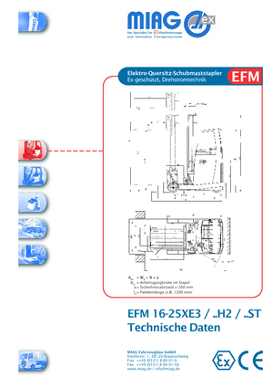 Carretillas retráctiles eléctricas antideflagrantes Miag EFM 16 XE 3