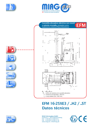 Carretillas retráctiles eléctricas antideflagrantes Miag EFM 16 XE 3