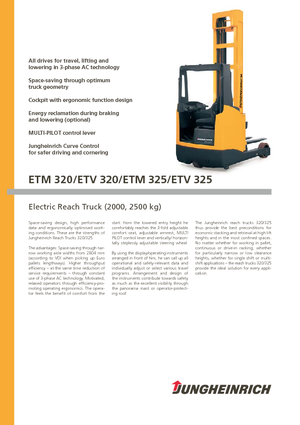 Carretillas elevadoras eléctricas Jungheinrich ETV 320 