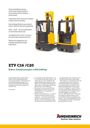 Carretillas elevadoras eléctricas Jungheinrich ETV C20