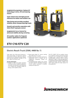 Carretillas elevadoras eléctricas Jungheinrich ETV C20