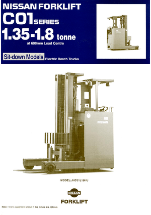 Carretillas elevadoras eléctricas Nissan JHC 01 L 18 HU