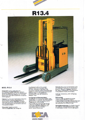 Carretillas elevadoras eléctricas Deca R 13.4