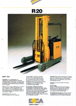 Carretillas elevadoras eléctricas Deca R 20.4