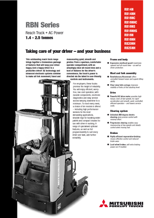 Carretillas elevadoras eléctricas Mitsubishi RB 16 NS