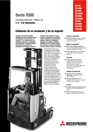 Carretillas elevadoras eléctricas Mitsubishi RB 16 NS