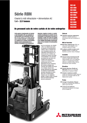 Carretillas elevadoras eléctricas Mitsubishi RB 16 NS