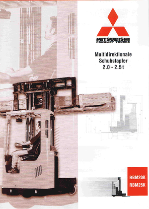 Carretillas elevadoras eléctricas Mitsubishi RBM 20 K