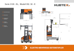 Carretillas elevadoras de carga lateral eléctricas Hubtex DS 30 EL