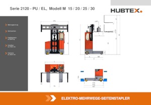Carretillas elevadoras de carga lateral eléctricas Hubtex M 30