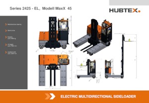 Carretillas elevadoras de carga lateral eléctricas Hubtex MaxX 45 EL