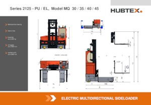 Carretillas elevadoras de carga lateral eléctricas Hubtex MQ 30