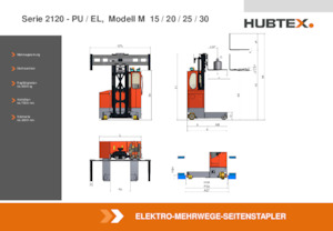 Carretillas elevadoras de carga lateral eléctricas Hubtex MQ 20