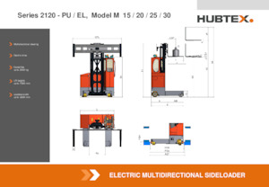 Carretillas elevadoras de carga lateral eléctricas Hubtex MQ 20