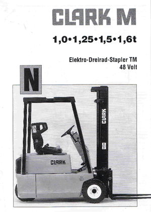 Carretillas elevadoras eléctricas Clark TM 15 N