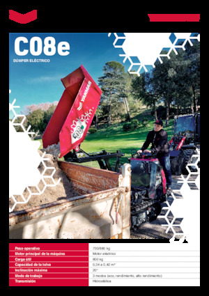 Dúmperes de orugas eléctricos Yanmar C08e