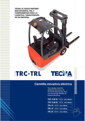Carretillas elevadoras eléctricas Tecna TRL 20