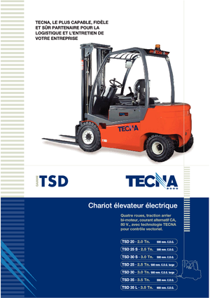 Carretillas elevadoras eléctricas Tecna TSD 25