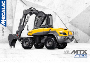 Excavadoras de ruedas eléctricas Mecalac e12