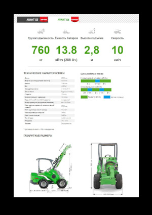 Cargadoras de ruedas eléctricas Avant Tecno e6