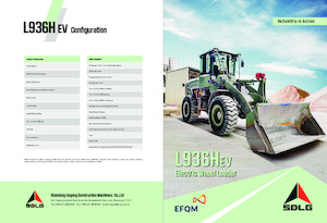 Cargadoras de ruedas eléctricas SDLG L936HEV