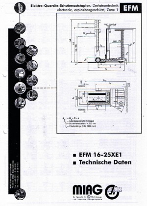 Carretillas retráctiles eléctricas antideflagrantes Miag EFM 16 XE 1