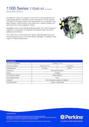 Motores Perkins 1104A-44