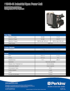 Motores Perkins 1104C-44