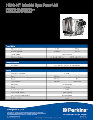 Motores Perkins 1104C-44T