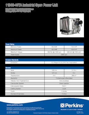 Motores Perkins 1104C-44TA