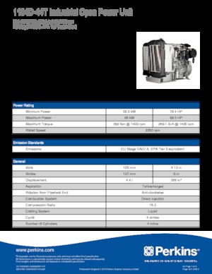 Motores Perkins 1104D-44T