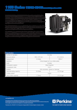 Motores Perkins 1104D-E44TA