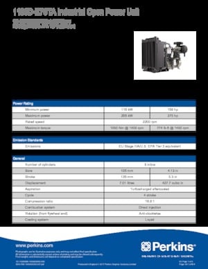 Motores Perkins 1106D-E70TA