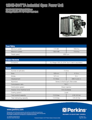 Motores Perkins 1204E-E44TTA