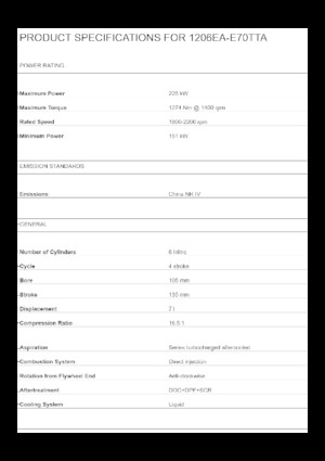 Motores Perkins 1206EA-E70TTA