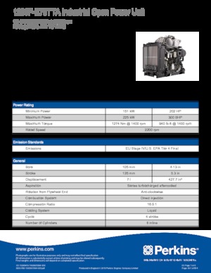 Motores Perkins 1206F-E70TTA