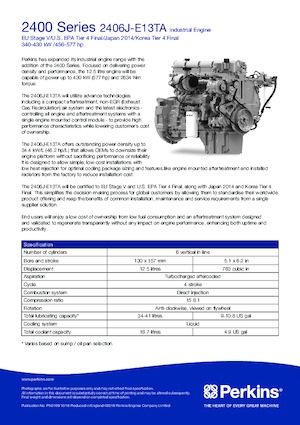 Motores Perkins 2406J-E13TA