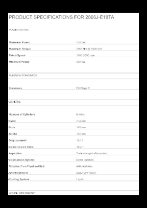 Motores Perkins 2806J-E18TA