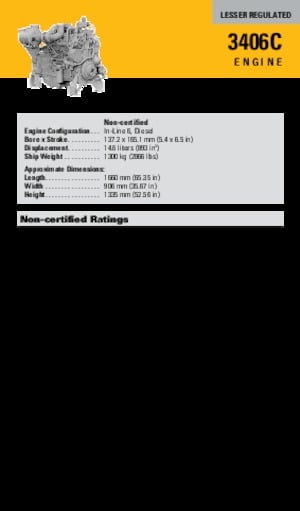 Motores Caterpillar 3406C