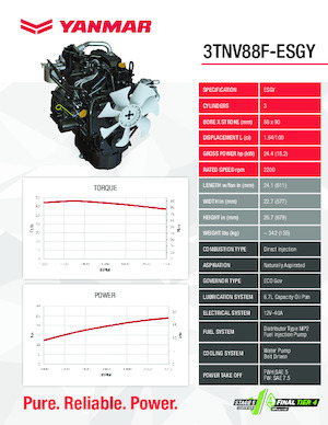 Motores Yanmar 3TNV88F-ESGY
