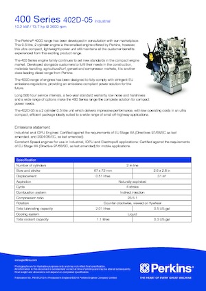 Motores Perkins 402D-05